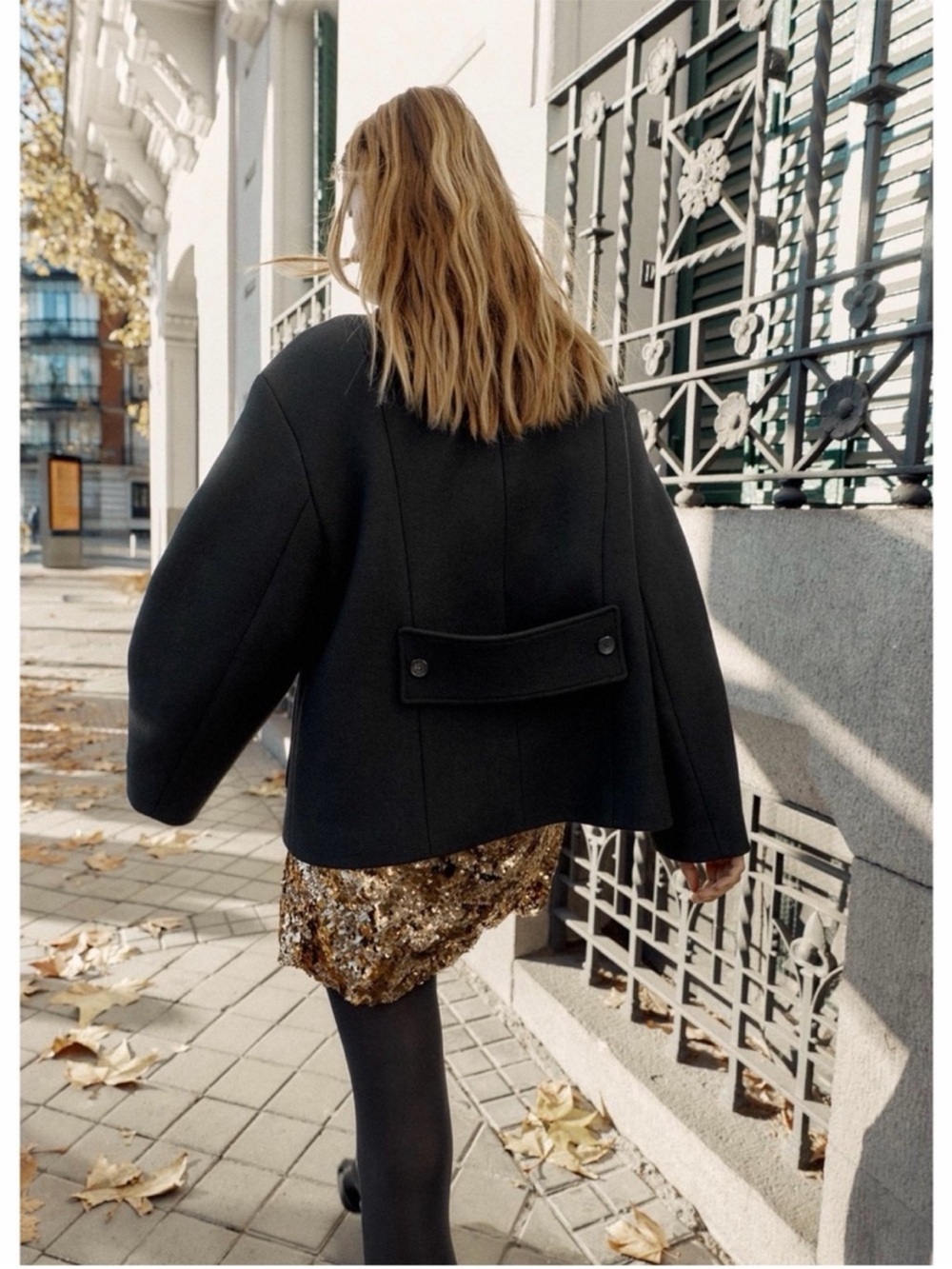 ZARA SHORT WOOL COAT WITH HIGH NECK